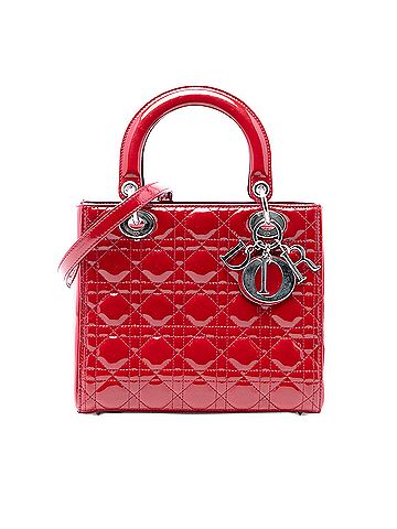 Dior Medium Patent Cannage Lady Dior (view 1)