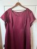 Michaelangelo 100% Polyester 100% Polyester Solid Burgundy Cocktail Dress Size 26 - photo 3