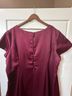 Michaelangelo 100% Polyester 100% Polyester Solid Burgundy Cocktail Dress Size 26 - photo 4