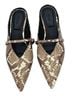 SIMKHAI Animal Print Snake Print Brown Ivory Heels Size EU 37 - photo 2