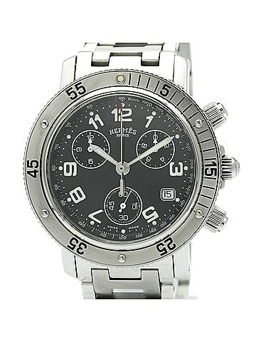 Hermès HERMES Clipper Diver Chronograph Quartz Mens Watch CL2.910 Polished (view 1)