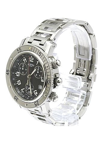 Hermès HERMES Clipper Diver Chronograph Quartz Mens Watch CL2.910 Polished (view 2)