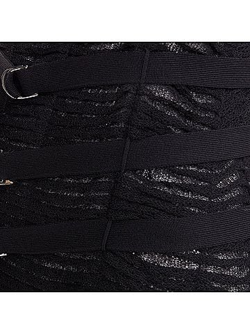 Christian Dior CHRISTIAN DIOR Galliano 2003 Vintage Bondage black shredded knit dress FR38 M (view 2)