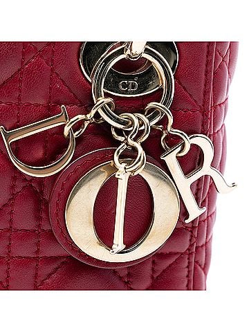 Dior Mini Lambskin Cannage Lady Dior (view 2)
