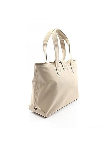 Salvatore Ferragamo Salvatore Ferragamo Gancini Tote Bag/Handbag, Canvas, Women's, Beige (view 2)