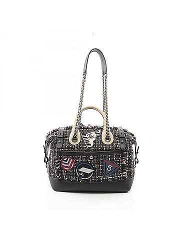 Chanel Chanel Airline Bowling Bag, 2-Way Shoulder Bag/Handbag, Fabric Leather, Women's, Black/White (view 1)
