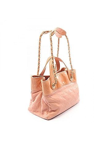 Chanel Chanel In the Mix 2-Way Handbag, Lambskin Leather, Women's, Pink/Brown, A67031 (view 2)