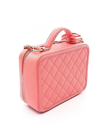Chanel Chanel CC Figley Vanity Bag, 2-Way Shoulder Bag/Handbag, Caviar Skin (Grained Calfskin), Women's, Pink (view 2)