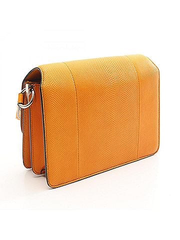 Salvatore Ferragamo Salvatore Ferragamo Gancini Shoulder Bag/Handbag, Leather, Women's, Orange (view 2)