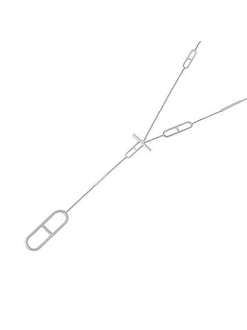 Hermès Hermes Ever Chaine d'Ancre Necklace, Size 80, SV925 Silver, HERMES Long (view 1)