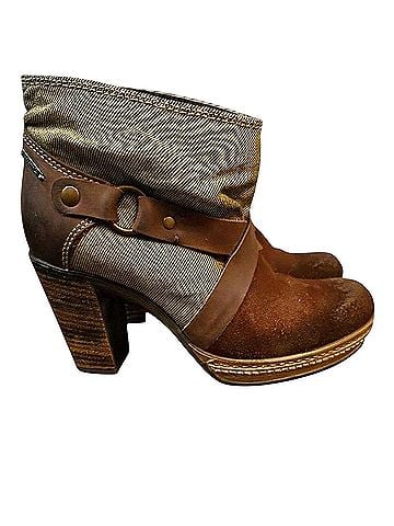 Diesel Pull On Leather and Canvas Boots (view 1)