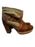 Diesel 100% Leather Ombre Brown Green Boots Size EU 39 - photo 1