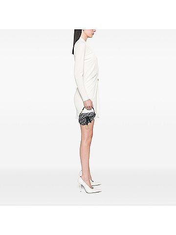 Dior Mini Oblique Canvas Saddle Bag (view 2)