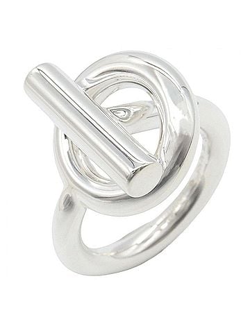Hermès Hermes HERMES Echappé MM Ring, Jewelry, Sterling Silver 925, Women's, Tone, H103658B 00046 (view 1)