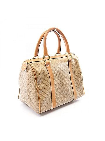 Céline Celine Macadam Tote Bag Handbag, Coated Canvas Leather, Women's, Beige (view 2)