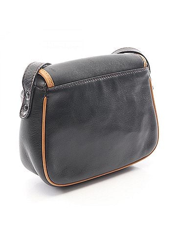 Céline Celine Macadam Shoulder Bag/Handbag, Leather, Women's, Black/Brown (view 2)