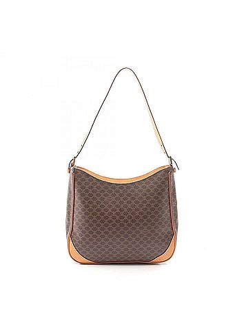 Céline Celine Macadam Shoulder Bag/Handbag, Coated Canvas and Leather, Women's, Brown (view 1)