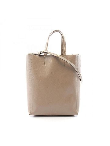 Céline Celine Vertical Small Cabas 2-Way Tote Bag/Handbag, Leather, Women's, Gray (176183) (view 1)