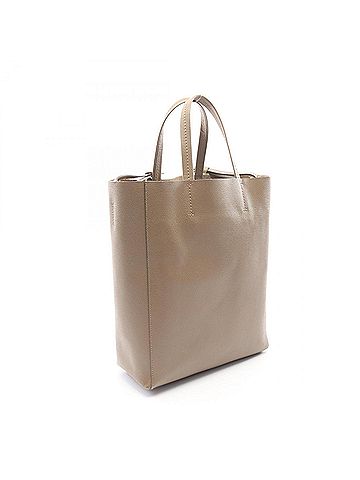 Céline Celine Vertical Small Cabas 2-Way Tote Bag/Handbag, Leather, Women's, Gray (176183) (view 2)