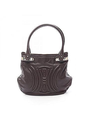 Céline Celine Triomphe Tote Bag Handbag Leather Women's Brown (view 1)