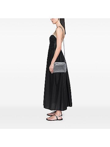 Bottega Veneta Metallic Nappa Intrecciato Nodini Crossbody (view 2)