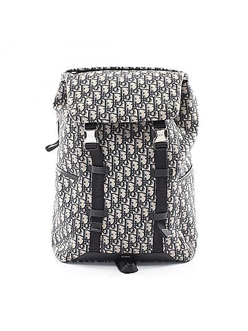 Christian Dior Christian Dior Dior Explorer Backpack/Handbag, Canvas and Leather, Men's, Navy/Beige, 1ESBA152YKY_H27E (view 1)