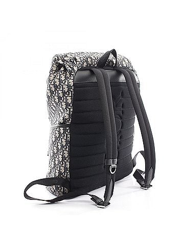 Christian Dior Christian Dior Dior Explorer Backpack/Handbag, Canvas and Leather, Men's, Navy/Beige, 1ESBA152YKY_H27E (view 2)