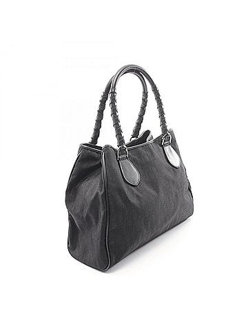 Christian Dior Christian Dior Dior Lovely Trotter Tote Bag Handbag Leather Nylon Canvas Women's Black (view 2)