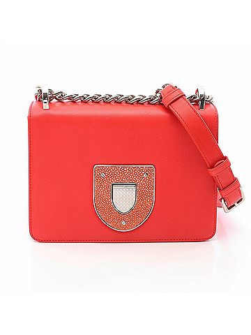 Christian Dior Christian Dior Dior DIORAMA Shoulder Bag/Handbag, Leather, Women's, Red (view 1)