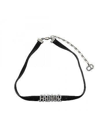 Christian Dior Christian Dior Dior J'ADIOR choker accessory, stainless steel, velvet, rhinestones, women's, black, silver, clear. (view 1)
