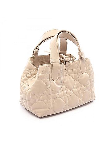 Christian Dior Christian Dior Dior Toujours Small Leather Handbag for Women, Beige (view 2)