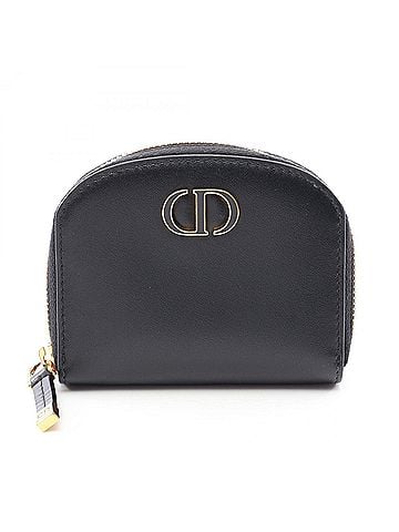 Christian Dior Christian Dior Dior 30 Montaigne Wallet/Coin Purse, Leather, Women's, Black (S2193UQBE) (view 1)