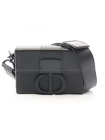 Christian Dior Christian Dior Dior 30 Montaigne Box Shoulder Bag Handbag Leather Women's Black (view 1)