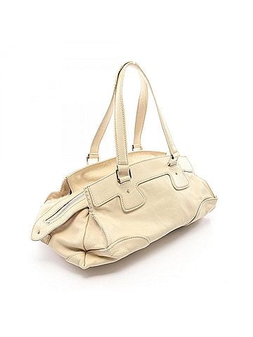 Céline Celine logo handbag, leather, women's, ivory color. (view 2)