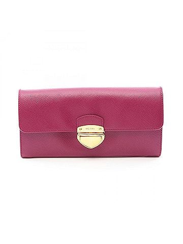 Prada Prada SAFFIANO TUC Bi-fold Long Wallet, Saffiano Leather, Women's, Purple, 1M1037 (view 1)