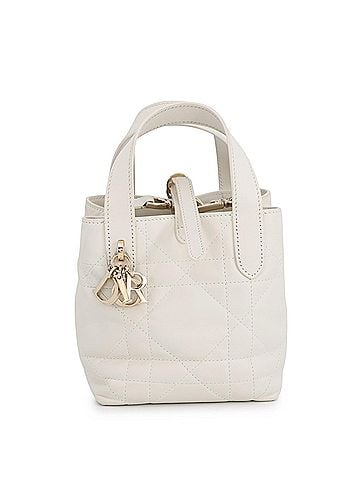 Christian Dior Christian Dior handbag, Macro Cannage Toujours Vertical Tote Nano S6100OSNW, white. (Dior Dior) (view 2)