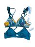 Cupshe Floral Blue Green Swimsuit Top Size S - photo 2