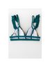 Cupshe Floral Blue Green Swimsuit Top Size S - photo 8