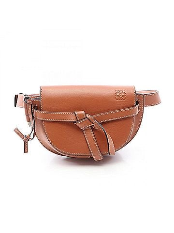 Loewe Loewe Gate Bum Bag, Waist Body Handbag, Leather, Women's, Brown (view 1)
