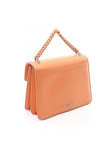 Bvlgari Bulgari BVLGARI Serpenti Forever 2-Way Handbag, Leather, Women's, Orange (view 2)