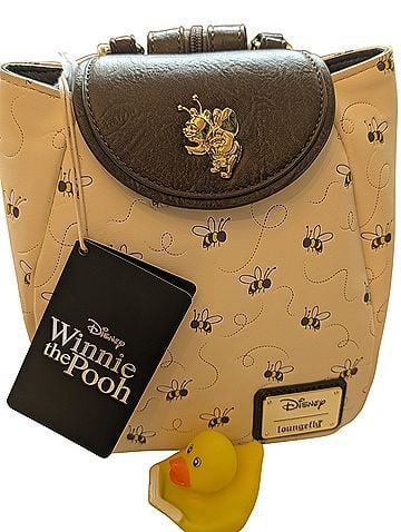 Disney X Loungefly Winnie the Pooh All-Over Print Micro Backpack (view 1)