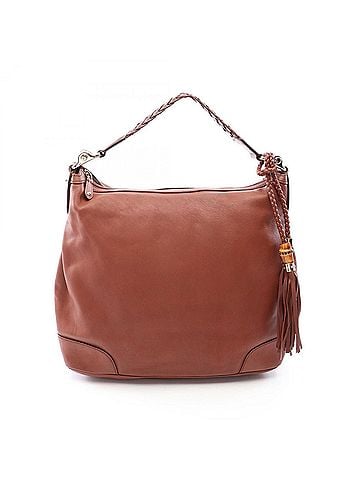 Gucci Gucci Bamboo Shoulder Bag/Handbag, Leather, Women's, Brown, 282338 (view 1)