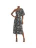 Rhode 100% Linen 100% Cotton Print Black White Cocktail Dress Size 4 - photo 1