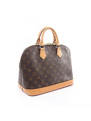 Louis Vuitton Louis Vuitton Alma PM Monogram Handbag, Coated Canvas Leather, Women's, Brown, M51130 (view 2)