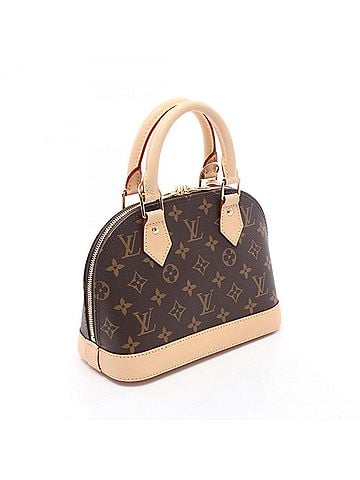 Louis Vuitton Louis Vuitton Alma BB 2-Way Handbag, Coated Canvas and Leather, Monogram Pattern, Women's, Brown, M46990 (view 2)