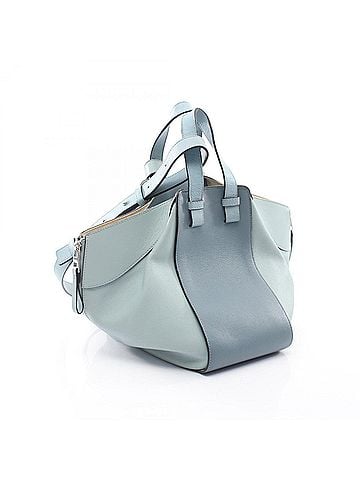 Loewe Loewe Hammock Small 2-Way Leather Handbag for Women, Blue (view 2)