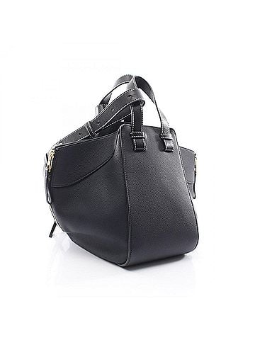 Loewe Loewe Hammock Small 2-Way Handbag, Leather, Women's, Navy/Black (view 2)