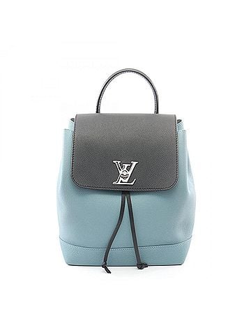 Louis Vuitton Louis Vuitton Lockme Backpack, Rucksack, Handbag, Leather, Taurillon Women's, Blue/Black, Blue Ciel M43170 (view 1)