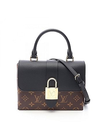 Louis Vuitton Louis Vuitton Rocky BB 2-Way Handbag, Coated Canvas and Leather, Monogram Pattern, Women's, Brown/Black, M44141 (view 1)