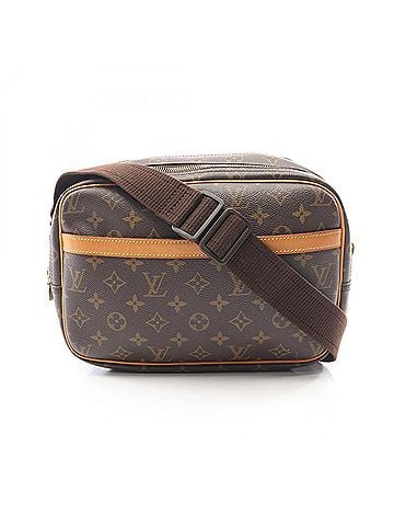 Louis Vuitton Louis Vuitton Reporter PM Shoulder Bag/Handbag, Coated Canvas and Leather, Monogram Pattern, Women's, Brown, M45254 (view 1)